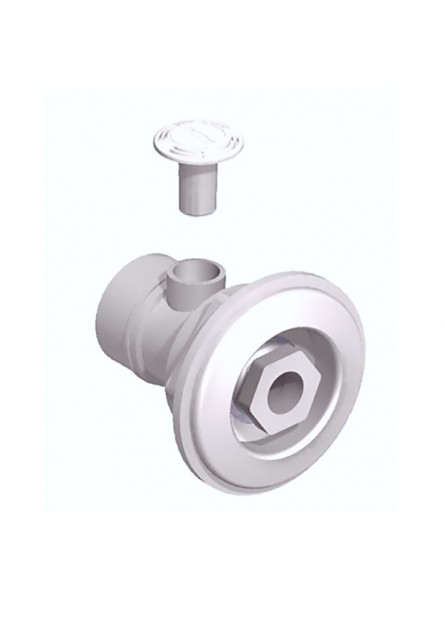 DISPOSITIVO DE HIDROMASSAGEM BRANCO 1.1/2” - (P/ piscina de fibra e alvenaria)